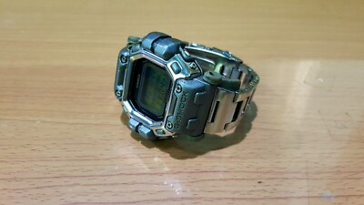 G-Shock DW-8300 Gundam Metallic Silver Gray Polished Steel Band