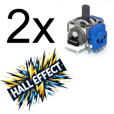 2x PS5 Analog Halleffect Halleffekt Controller Steuermodul Thumbstick Stickdrift