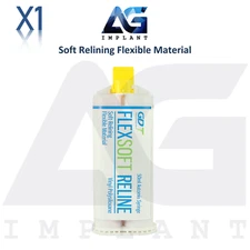 Permanent Soft Relining Flexible Material Dental Denture Liner Pink Silicone