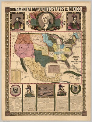 12249.Decor Poster.Vintage Interior wall art design.1800 Map of the U.S.History