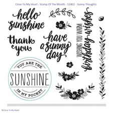 CTMH SUNNY THOUGHTS Stamp Set S1802 Close To My Heart