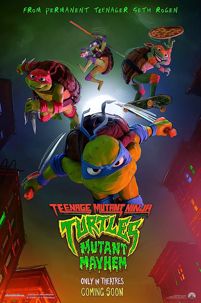 Teenage Mutant Ninja Turtles Mutant Mayhem 2023 Movie POSTER MADE IN USA-  CIN547