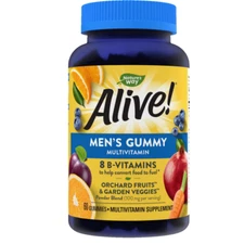 Nature’S Way Alive! Men’S Gummy Multivitamins, High Potency Formula, Supports He