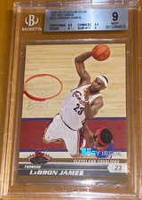 Pop 3🔥2007 LeBron James TOPPS STADIUM CLUB 1st DAY ISSUE /1999 23 BGS 9 9.5 sub