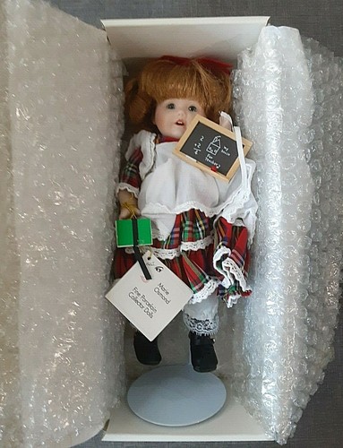 Stephanie First Day of School Marie Osmond Porcelain Doll C7590 Miracle Children - Picture 4 of 5