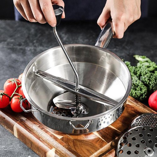 Stainless Steel Vegetable Mill Potato Tomato Press Food Grinder For Baby Foods - Picture 3 of 12