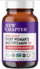 New Chapter Women's Multivitamin 55+ Gentle on the Stomach,72Count 11/2026 Fresh