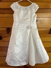 Biscotti Ivory Tulle Dress w/Beads  Rosettes Girls Fancy Wedding Size 3
