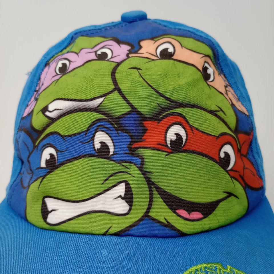 TMNT Teenage Mutant Ninja Turtle Blue Group Jóvenes Niños 2016 Viacom Gorra Sombrero Foto 3 de 4