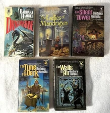 Barbara Hambly Lot of 5 pb Ladies of Mandrigyn, Silent, Dragonsbane, Time Dark..