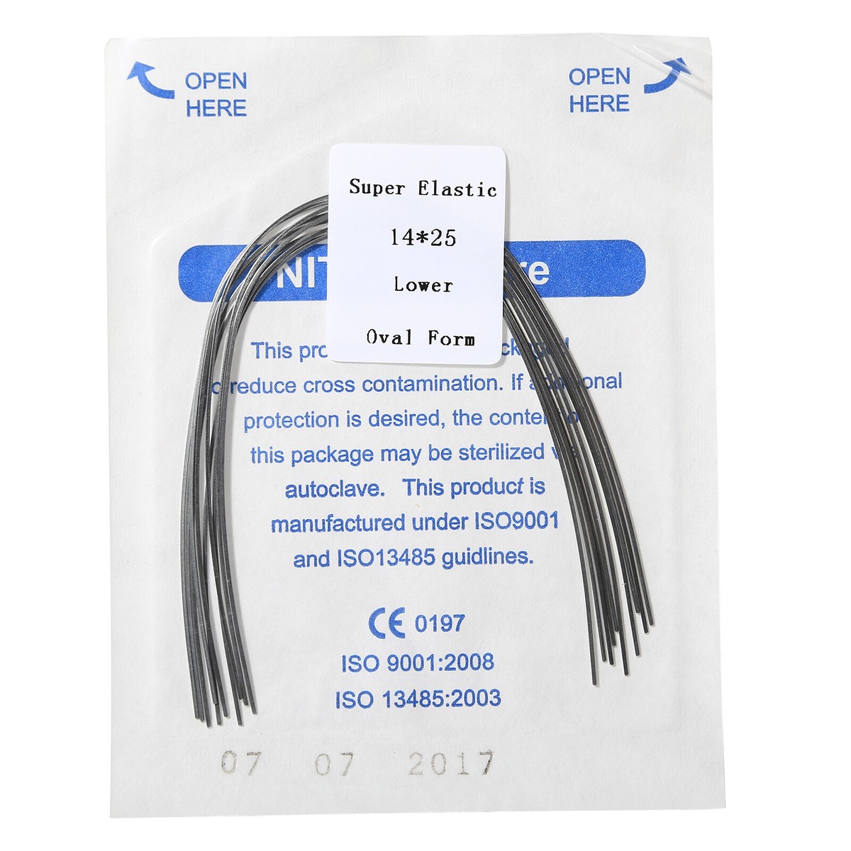 Materiale Dentale AZDENT Confezione Da 10 Fili Per Arco Ortodontico Super Elastico Niti Rotondo Forma Naturale AZDENT Elastici Per Apparecchio Denti - Foto 10