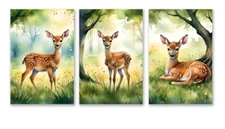 6 Assorted All Occasion Note Cards Blank Greeting Cards w/Envelopes Fawn Woods