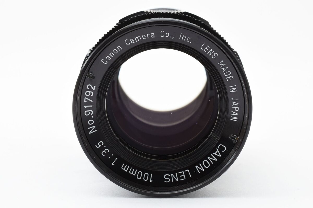 Canon 100mm f/3.5 Lens Black LTM L39 w/ Finder From JAPAN Canon 100mm f/3.5 Lens Black LTM L39 w/ Finder From JAPAN