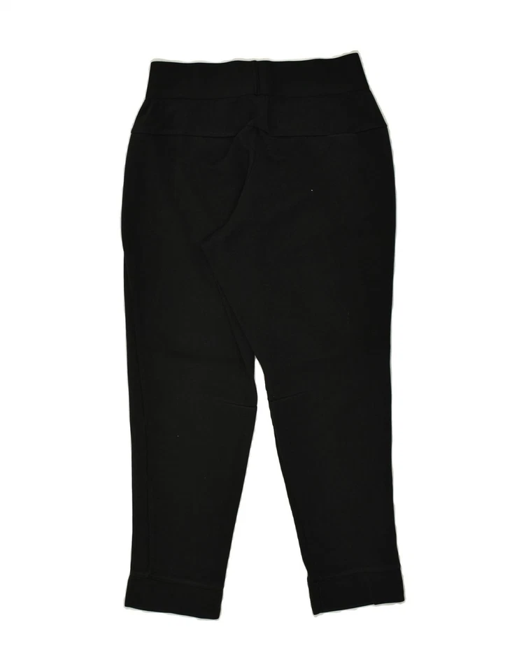 Pantalones informales cónicos ADIDAS para mujer Reino Unido 8/10 pequeños W29 L27 algodón negro BB49 Foto 2 de 3