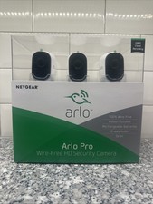 Arlo Pro VMS4330-100NAS 3 Camera HD Security System- NEW Factory Sealed