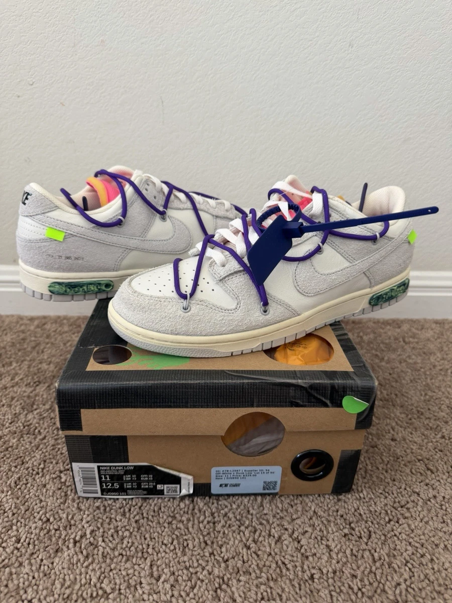 25+ Nike Off-White x Dunk Low Lot 11 of 50 for sale | Updated Oct 2026