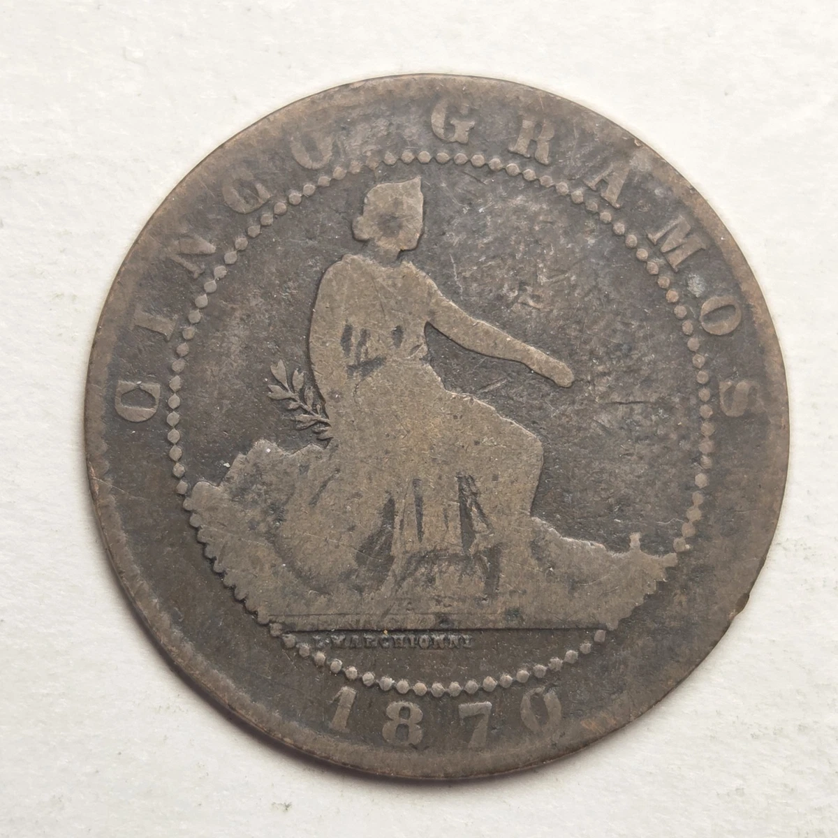 Copper 1870 Year Spanish Coins for sale | eBay