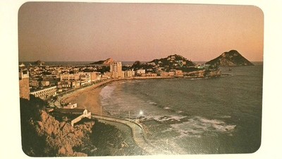 Vintage Postcard Beautiful Sunset View Over Olas Altas Mazatlán Mexico