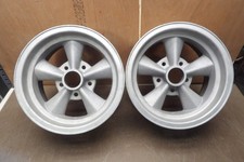American Racing 14x7 Torq Thrust 2 Mag Wheels 4-34 Chevy Gm Toque Vintage Pair
