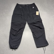Nike ACG Smith Summit Cargo Pants Men's Large Black White 35x30 Belt CV0655-011