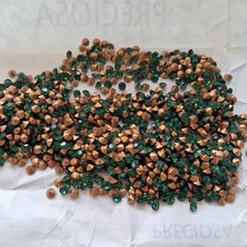 Preciosa SS16 Green Turmaline Stones. Foiled.  Unused.  250pc