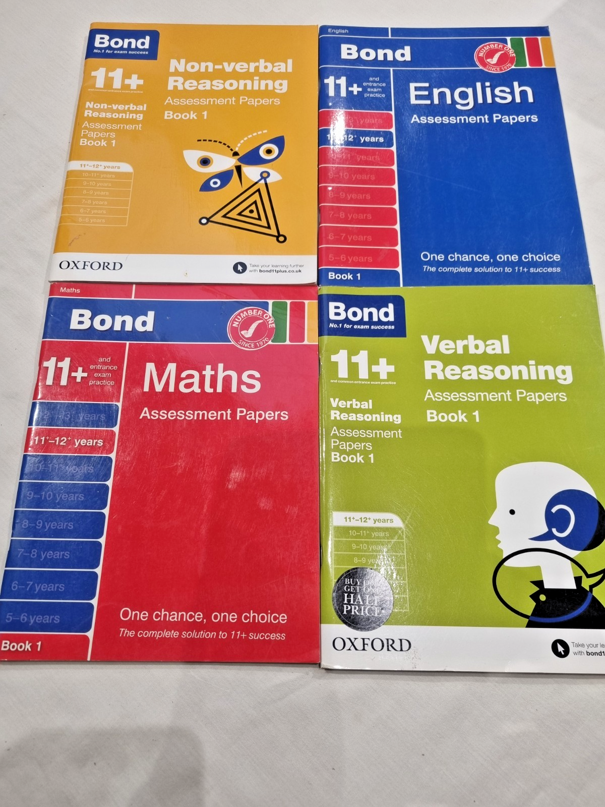 Bond 11+ Maths Non-verbal Verbal-Reasoning Assessment Papers Book 1 GL ...
