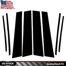 8pcsset For 2013-2018 Toyota Rav4 Glossy Black Pillar Posts Trim Cover Strip