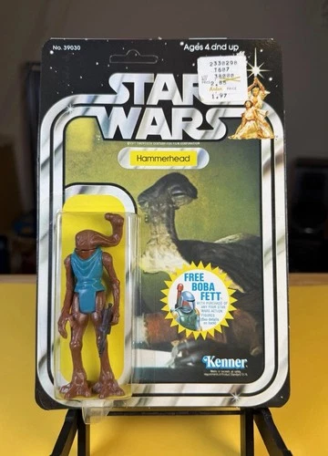 Vintage Kenner Star Wars Hammerhead Figure Card 20 Back 1978 UNPUNCHED!