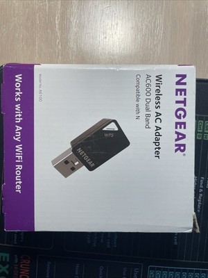 NETGEAR AC600 Wi-Fi USB 2.0 Mini Adapter for Desktop PC - Black