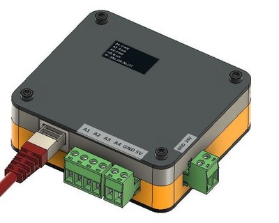 4-Kanal Analog Input Modul 16-Bit 0-25V Industrie SPS PLC Adapter Modbus TCP