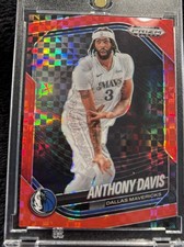 2024-25 Panini Prizm Black - Mavs Anthony Davis Red Power Prizm /75