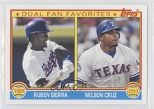 2013 Topps Archives Dual Fan Favorites Ruben Sierra Nelson Cruz #DFF-SC 0d8