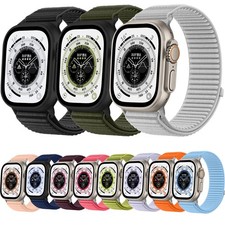 Sport Nylon Bracelet Watch Band For Apple Watch Strap 40mm 41 42 44 45 46mm 49mm