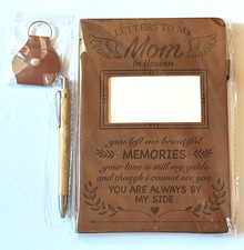 Letters to My Mom in Heaven 3 Pieces Memorial Gifts Journal for Loss of Mom