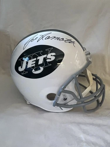 Joe Namath Autographed Full Size Replica Helmet Jets Throwback