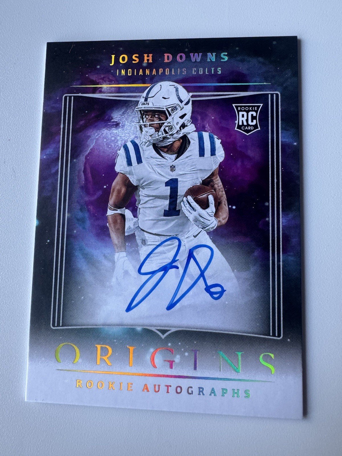 Josh Downs Panini Origins Rookie Autographs #RAJDO Base