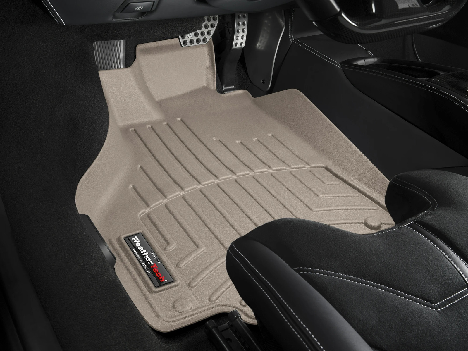 WeatherTech FloorLiner for 2012-2015 Ferrari 458 Spider - 1st Row, Tan
