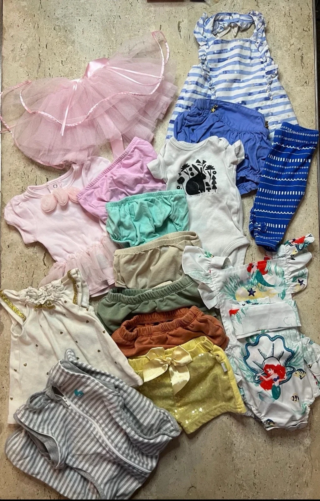 Bundle-Newborn-3M Baby Girl Cloths Tutu, Dresses and Shorts