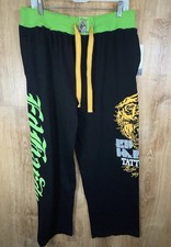 Authentic Don Ed Hardy Pants Lounge Wide Tiger Tattoo L NWT AsIS