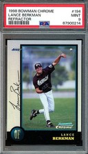 1998 Bowman Chrome Lance Berkman Refractor PSA 9