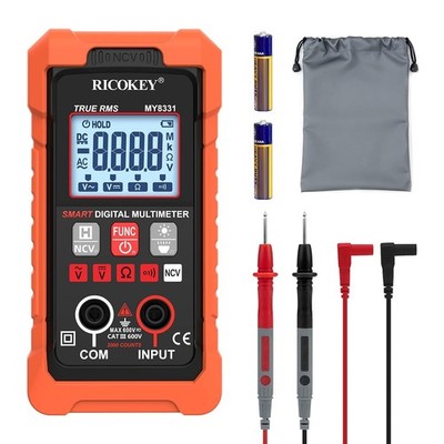 RICOKEY Digital Multimeter Voltmeter 4000 Zähler NCV KFZ Auto-Range Smart |