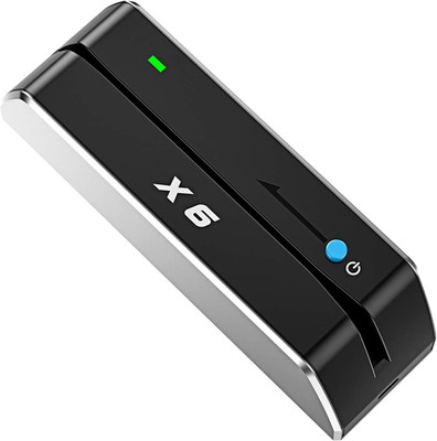 X6 BT Bluetooth Magnetic VIP Card Reader Writer USB 3 Tracks Swipe Encoder [Upgr