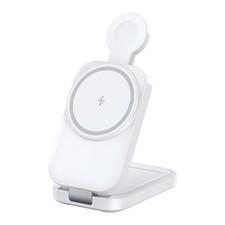 3 in 1 Foldable Magnetic Wireless Charging Station, 15W Fast for MagSafe Charge