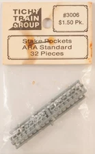 Tichy Train Group #3006 HO ARA Standard Flat Car Stake packets (32 pieces)