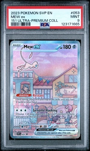 2023 POKEMON SVP EN-SV BLACK STAR PROMO 151 ULTRA-PREM COLL #053 MEW EX PSA 9