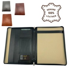 RRP £118.99 Mala Leather Toro A4 Folio Case Veg Tanned Leather Folder Organiser