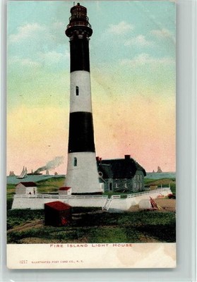 12102263 - Fire Island Light House ca 1906 AK Leuchtturm