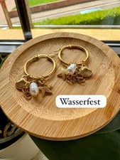 Sommerliche Edelstahl Ohrringe, Wasserfest Ve...