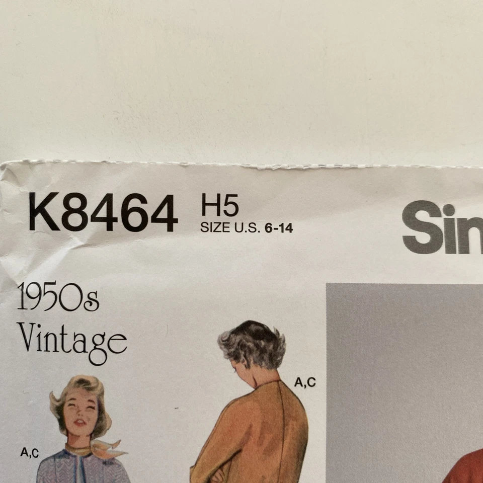 Simplicity K8464 Misses Skirt & Lined Jacket in 1950s Style Uncut Pattern - Image 2 of 4