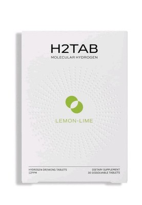 H2TAB Molecular Hydrogen Tablets, Lemon-Lime, 30 Tablets | 12 PPM Hydrogen, NEW